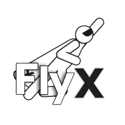 FlyX Crash spel door Buck Stakes Entertainment voor echt geld logo