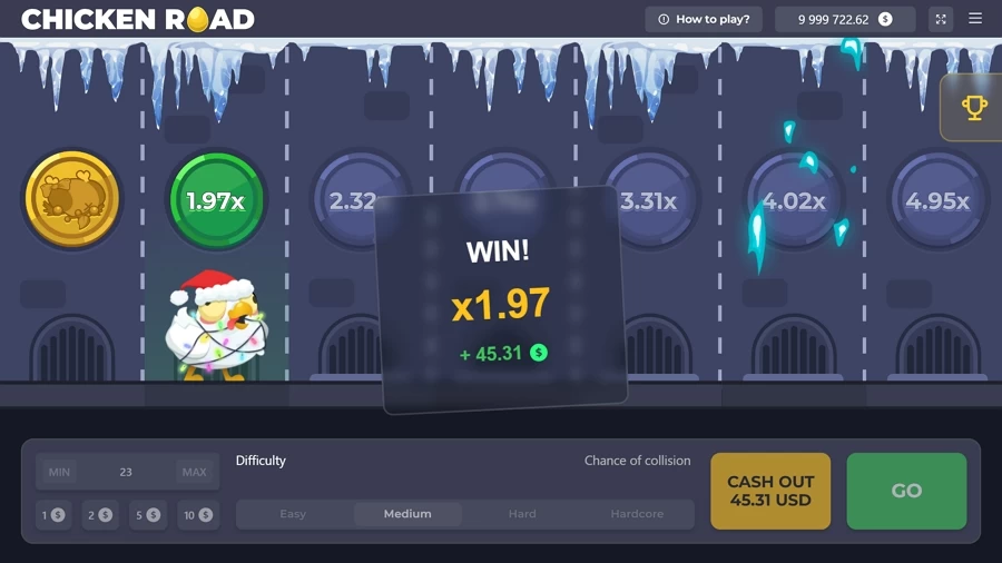 Captura de ecrã de Chicken Road