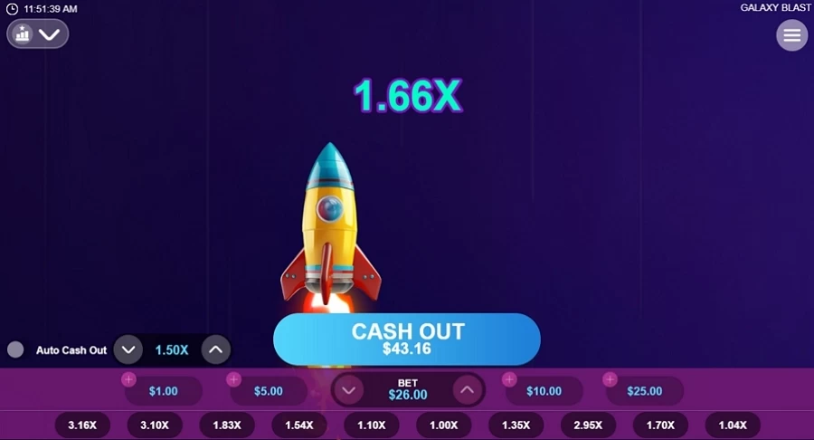 Captura de pantalla de Galaxy Blast