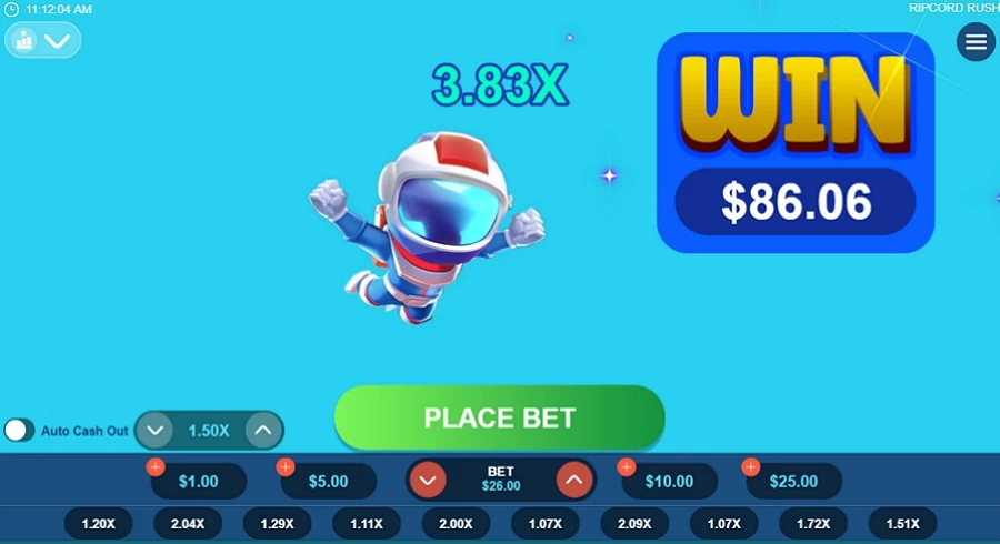 Bildschirmfoto von Ripcord Rush